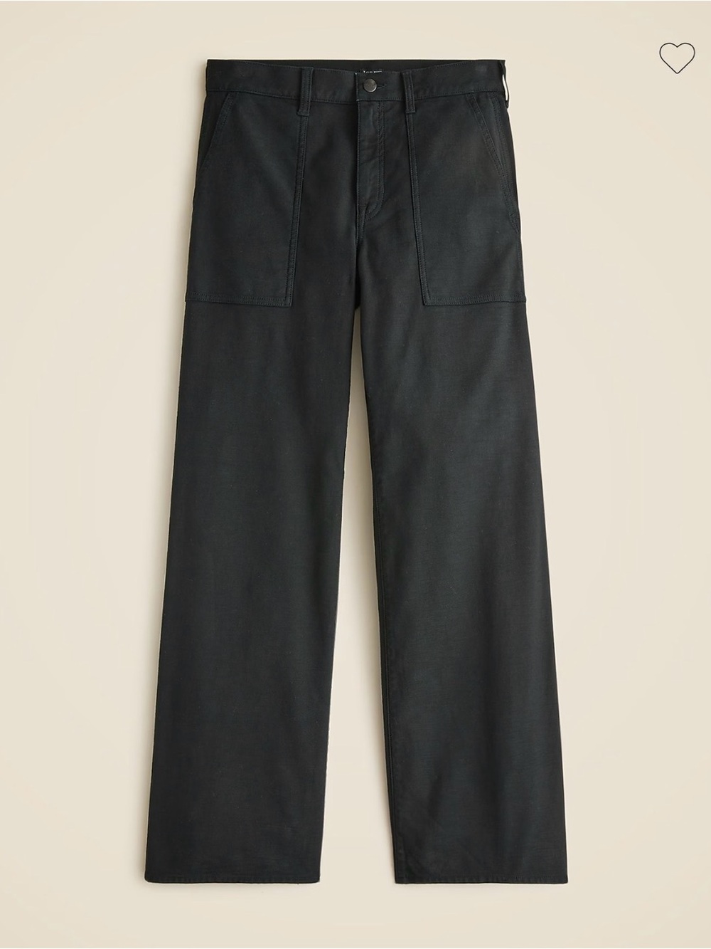 J.Crew Navy Camp-pocket wide-leg pant